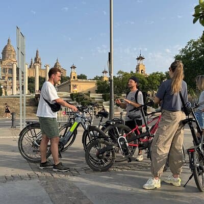 Montjuic Barcelona: Panoramic eBike Tour Views & Tapas stop 3