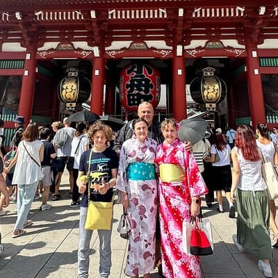 Kimono and Tea Ceremony in Asakusa Private Food Tour With Guide