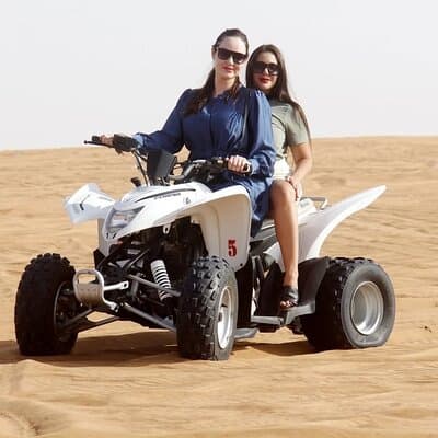Dubai: Morning Safari 4x4 Red Dunes Pick/drop Quad Camel Sandsurf 3