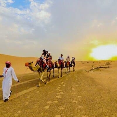 Dubai: Morning Safari 4x4 Red Dunes Pick/drop Quad Camel Sandsurf 4