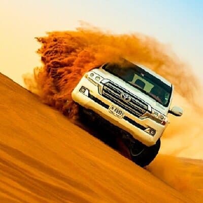 Dubai: Morning Safari 4x4 Red Dunes Pick/drop Quad Camel Sandsurf 5