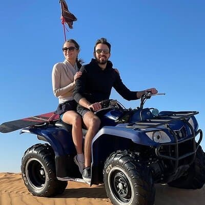 Dubai: Morning Safari 4x4 Red Dunes Pick/drop Quad Camel Sandsurf