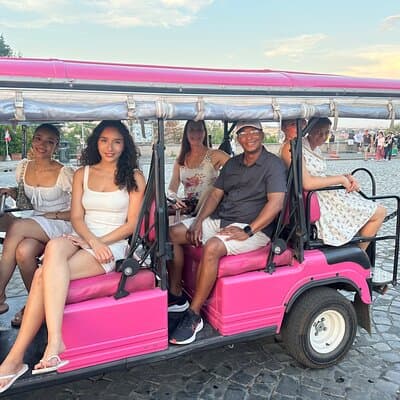 Rome Golf Cart Tour with Professional Photographer