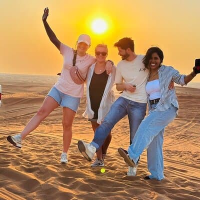 Premium Dune Bashing Safari Red Sand Sunset Photography