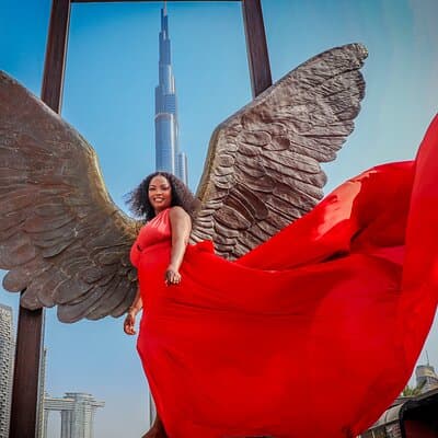 Burj Khalifa Flying Dress Instagram Videography Shoot 2