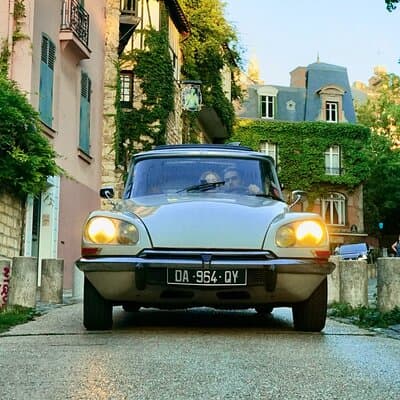 Secrets of Paris Tour in a Vintage Open-Top French Car Citroen DS