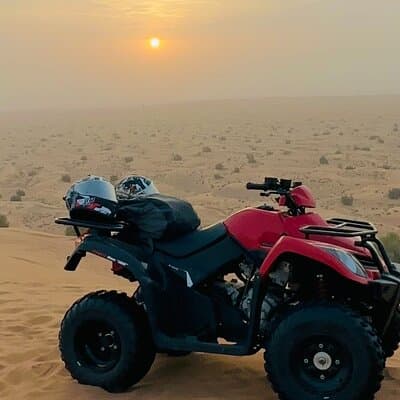 Dubai Sunrise Quad Bike Red Dunes Safari in Lahbab Desert 4