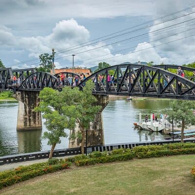 Damnoen Floating Market Maeklong Rail and River Kwai Bridge 3