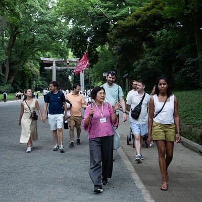 Harajuku Meiji Shrine Walking Tour in Tokyo