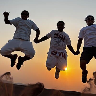 Dubai Morning Dunes Buggy Safari with Sandboarding & Camel Ride 5