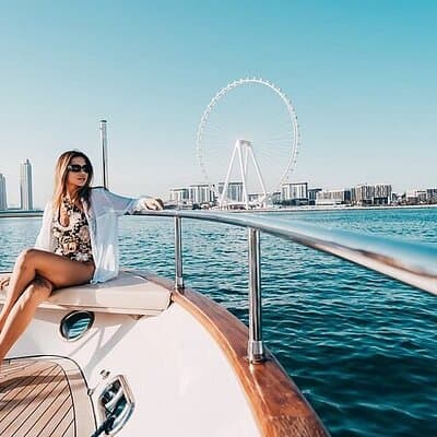 Private Yacht tour Dubai, Swimming, Burj Ul Arab, Royal the Palm