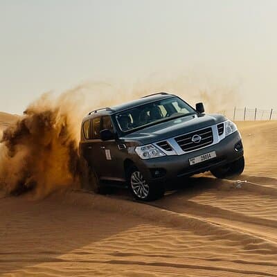 VIP sunset View Dubai desert Safari camel Ride with quad bike 5