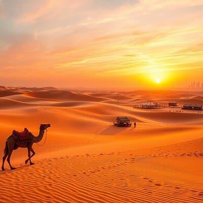 Dubai Desert Adventure Dune Safari Camel Ride BBQ & Stargazing 3