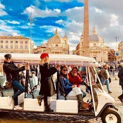 Rome Highlights by Golf Cart Shared Tour of Top Landmarks 2