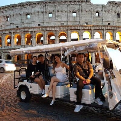Rome Highlights by Golf Cart Shared Tour of Top Landmarks