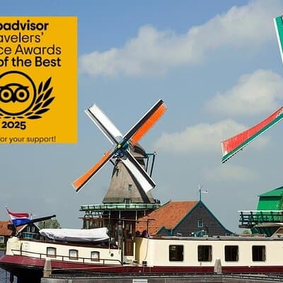 Day Trip from Amsterdam to Zaanse Schans Windmills and Volendam