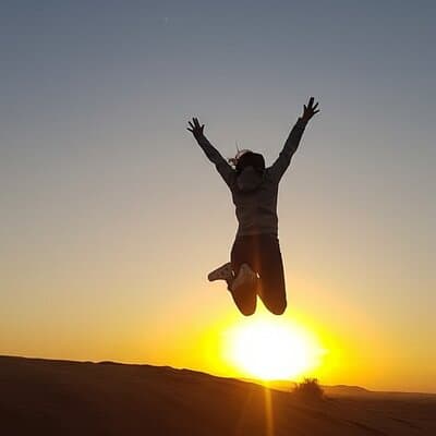 Dubai Sunset Desert Safari, sandboarding & camels with transfers 5