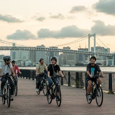 Tokyo Bay Area Sunset Night View 3h Guided Cycling Tour 4