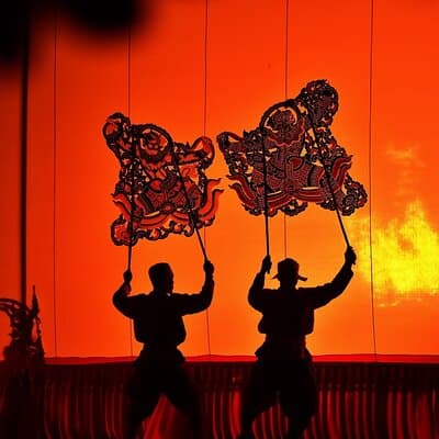 Private Floating & Train Market + CAVE + Giant Shadow PUPPET