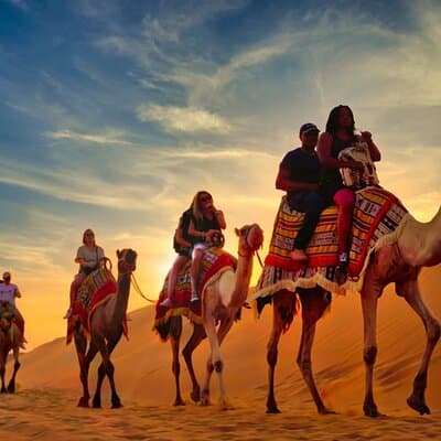 Exclusive Desert Safari Dubai with Camel Ride & Sandboarding 5