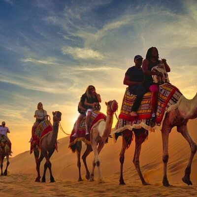 Dubai Desert Safari with Dune Bashing, Camel Ride and BBQ Dinner
