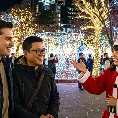Experience the Magic of Christmas in Tokyo by Private Vehicle 4