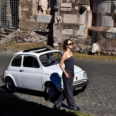 Catacombs, Appian way, Roman Wall, Aqueducts, in a Fiat500 3