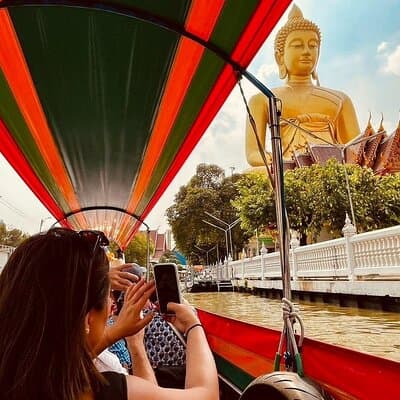 Bangkok Canal Boat Tour to Big Buddha – 1 Hour Longtail Cruise