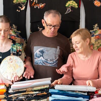 Turn Antique Kimono into Take-Home Interior Art