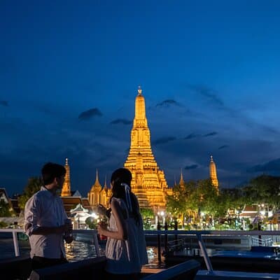 Bangkok: Chao Phraya River Boat Cruise with Thai Meal Option 2