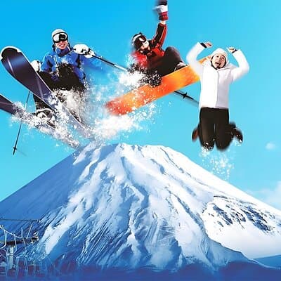 Mt. Fuji Skiing And Onsen Experience 1 Day Tour