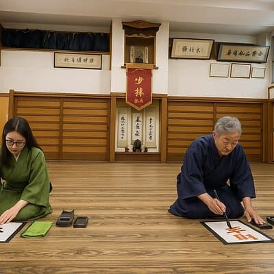 Japanese culture and calligraphy in Tokyo! 5