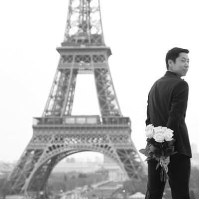 Eiffel Tower Surprise Proposal Engagement 2