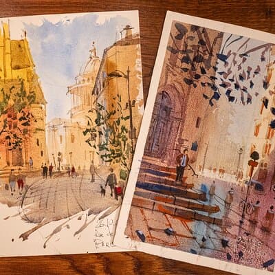 Cinematic Watercolor Workshop and Tea Experience at Boma Café 2