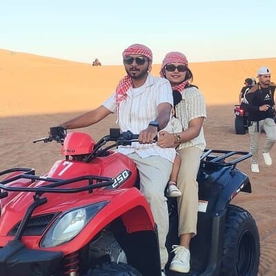 Dubai Desert Safari With Red Dune Bashing Camel Ride & BBQ Dinner 4