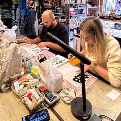 Tokyo Making a Lantern Workshop in Asakusa with a Craftsman 3