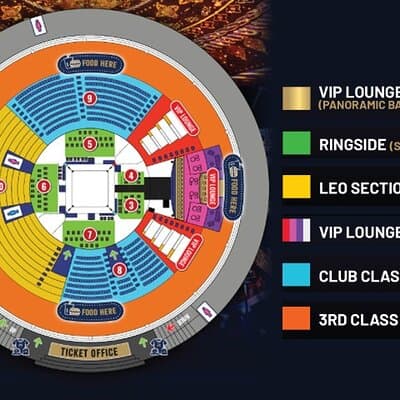 Muay Thai Boxing Match Tickets at Rajadamnern Stadium Bangkok 3