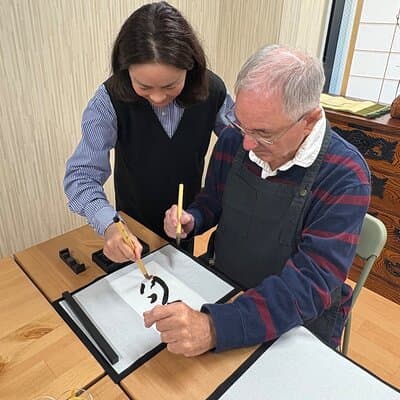 Art calligraphy hanging scroll in Asakusa 2