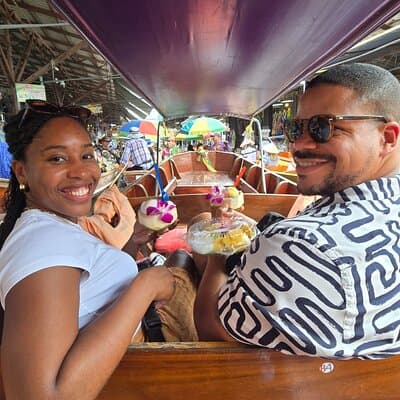 Private Tour to Railway and Floating Markets with Thai desserts