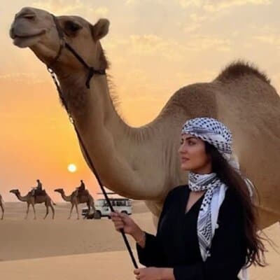 Dubai Morning Desert Safari with Sand Board and Camel Ride 4