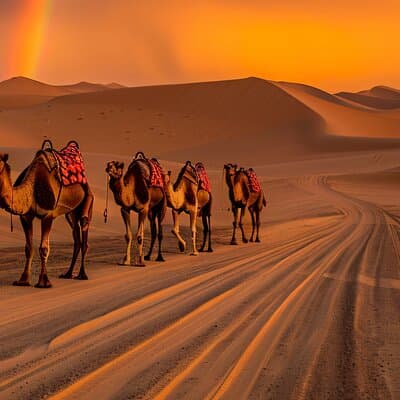 VIP Red Dune Safari with Pick/Drop BBQ/Dinner Camelride Sandbord