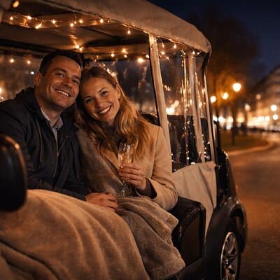 Le Tour d’Amour The Valentine’s Day Private Golf Cart in Paris