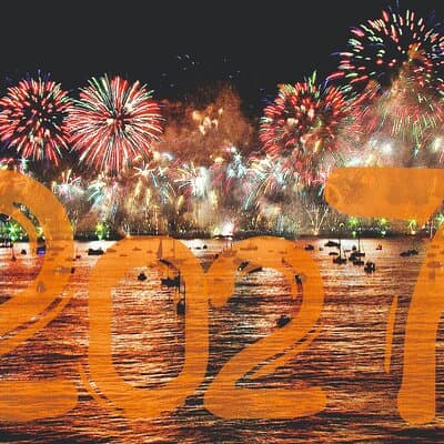 New Year's Eve on a Sailboat with Fireworks display in Lisbon