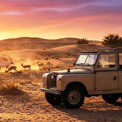 Hot air Balloon With Vintage Land Rover & Breakfast