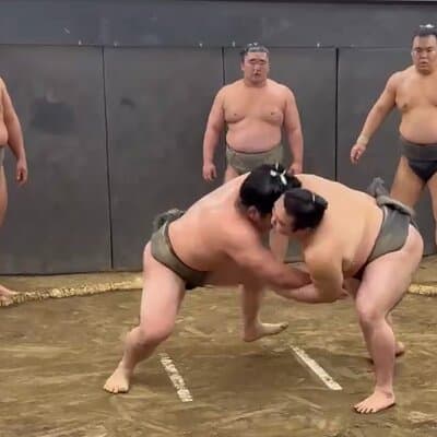 Tokyo: Authentic Sumo Morning Practice 5