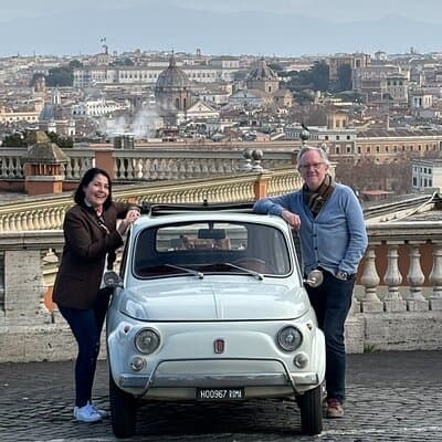 Rome Fiat 500 Vintage tour 4