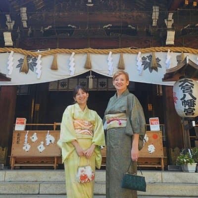 Kimono Dressing and Tea Ritual with Omiya Hachiman Shrine Walk
