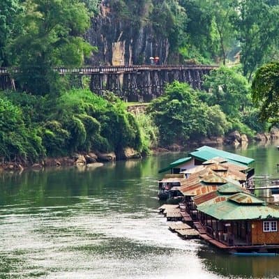Private 3-Day River Kwai, Floating Market and Erawan Waterfalls Tour 3