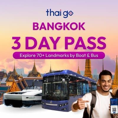 Bangkok: ThaiGo 3-Day Unlimited River Boat and Bus Pass