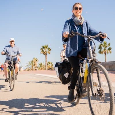 Barcelona in One Day eBike Tour with Park GĂźell Ticket